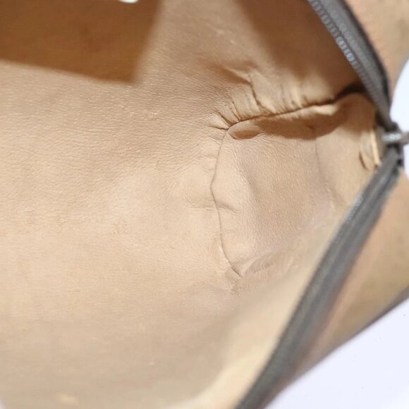 GUCCI GG Supreme Web Sherry Line Clutch Bag PVC Beige Red 89 01 012 Auth bs18432 - Picture 3 of 16